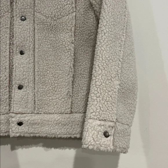 TEA Collection Sherpa Trucker Jacket Snap Front Unisex 12 XL Girls Boys EUC - Picture 5 of 11